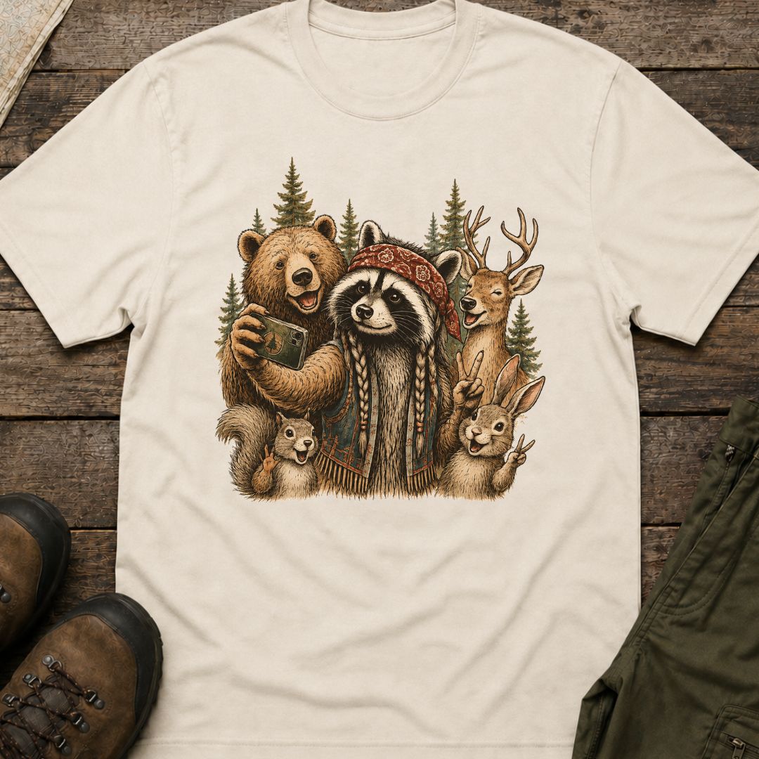 Woodland Friends Selfie T‑Shirt