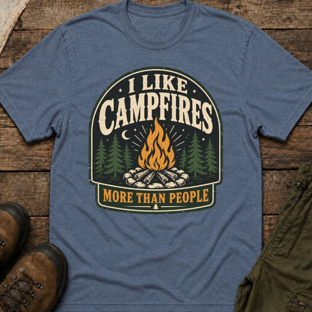 I Like Campfires More Than People T-Shirt