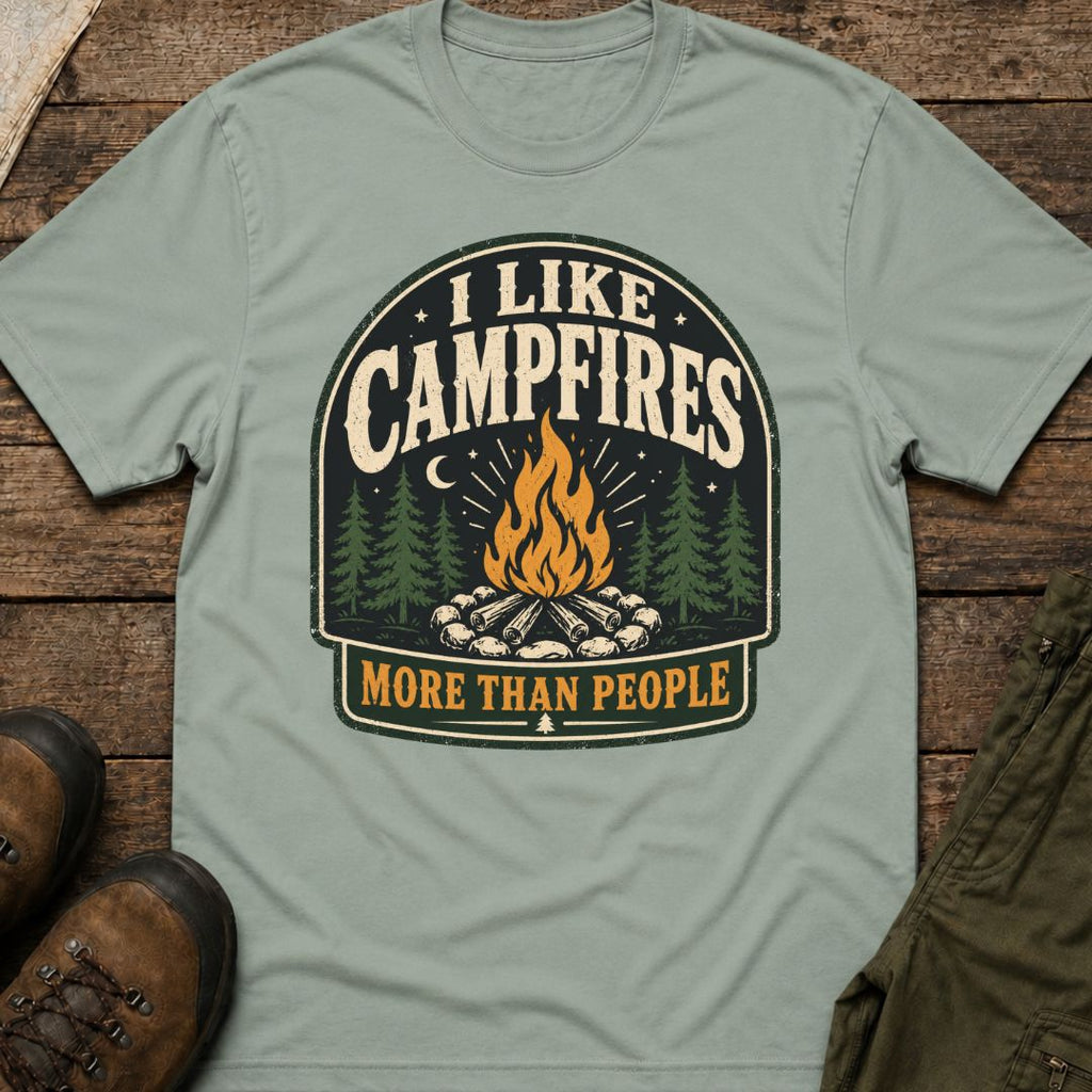 I Like Campfires More Than People T-Shirt