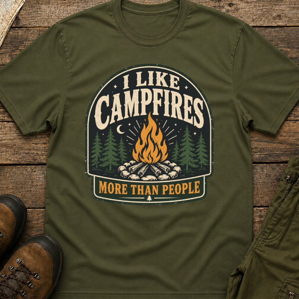 I Like Campfires More Than People T-Shirt