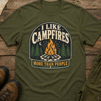 I Like Campfires More Than People T-Shirt