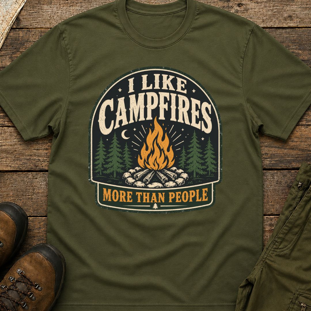 I Like Campfires More Than People T-Shirt