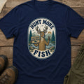 Hunt More Fish Badge T-Shirt