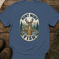 Hunt More Fish Badge T-Shirt