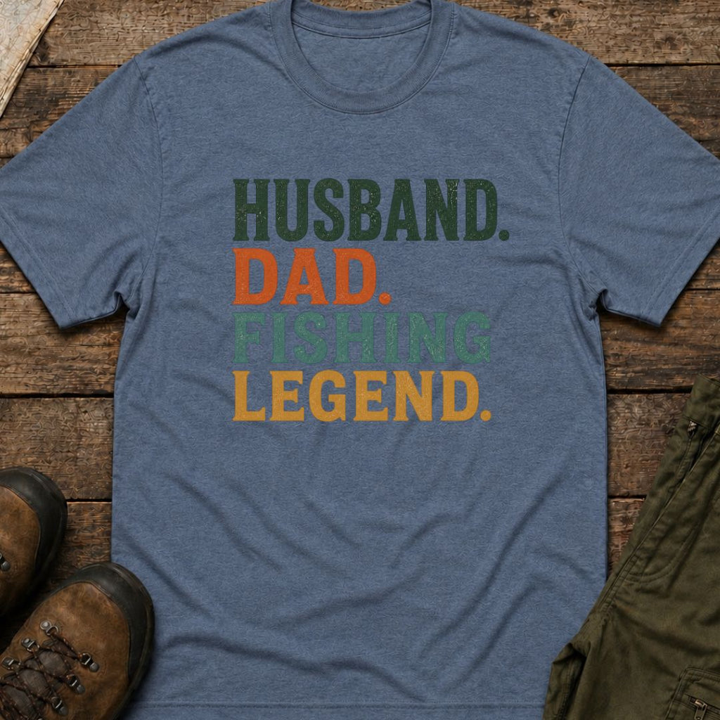 Husband Dad Fishing Legend