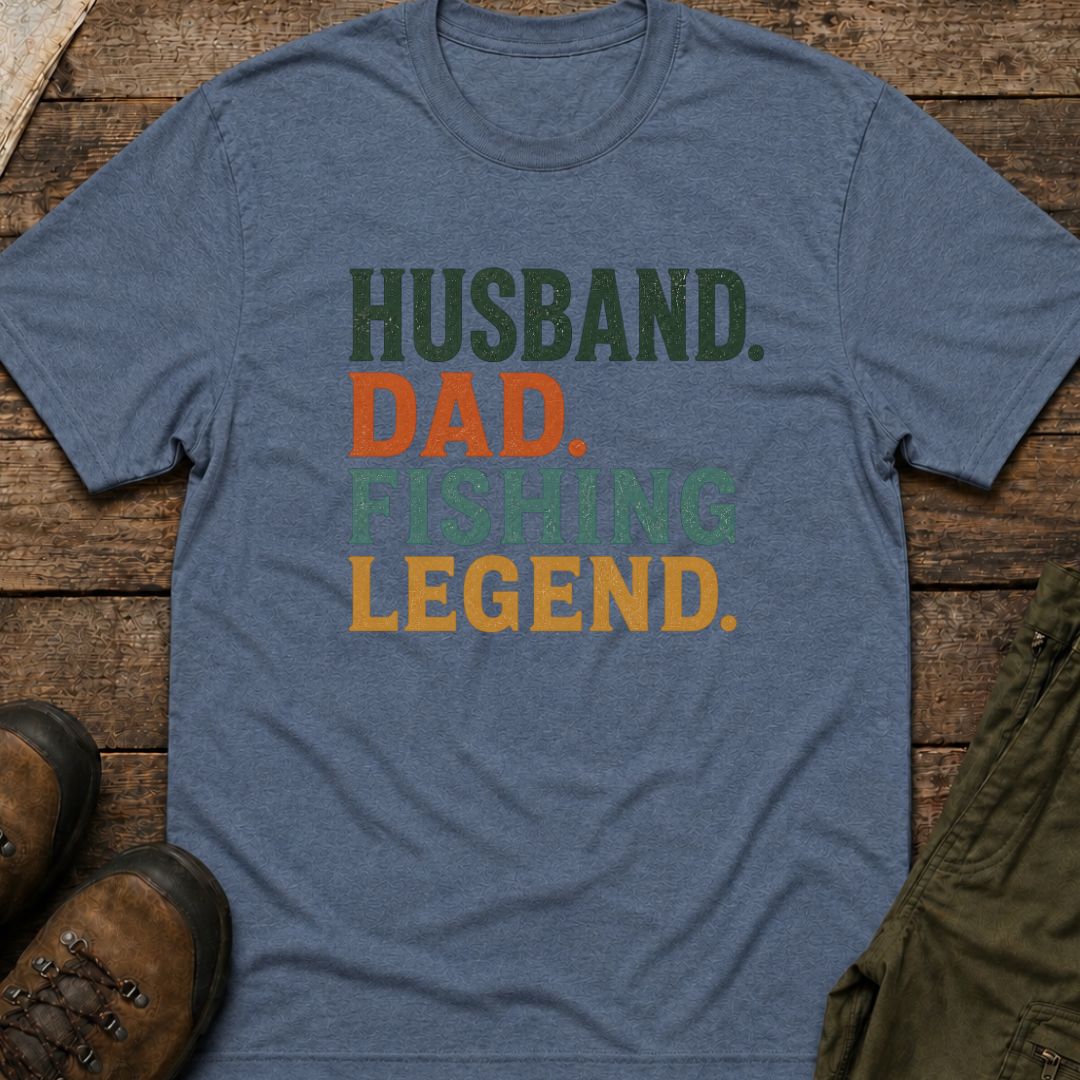 Husband Dad Fishing Legend