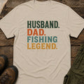 Husband Dad Fishing Legend T-Shirt