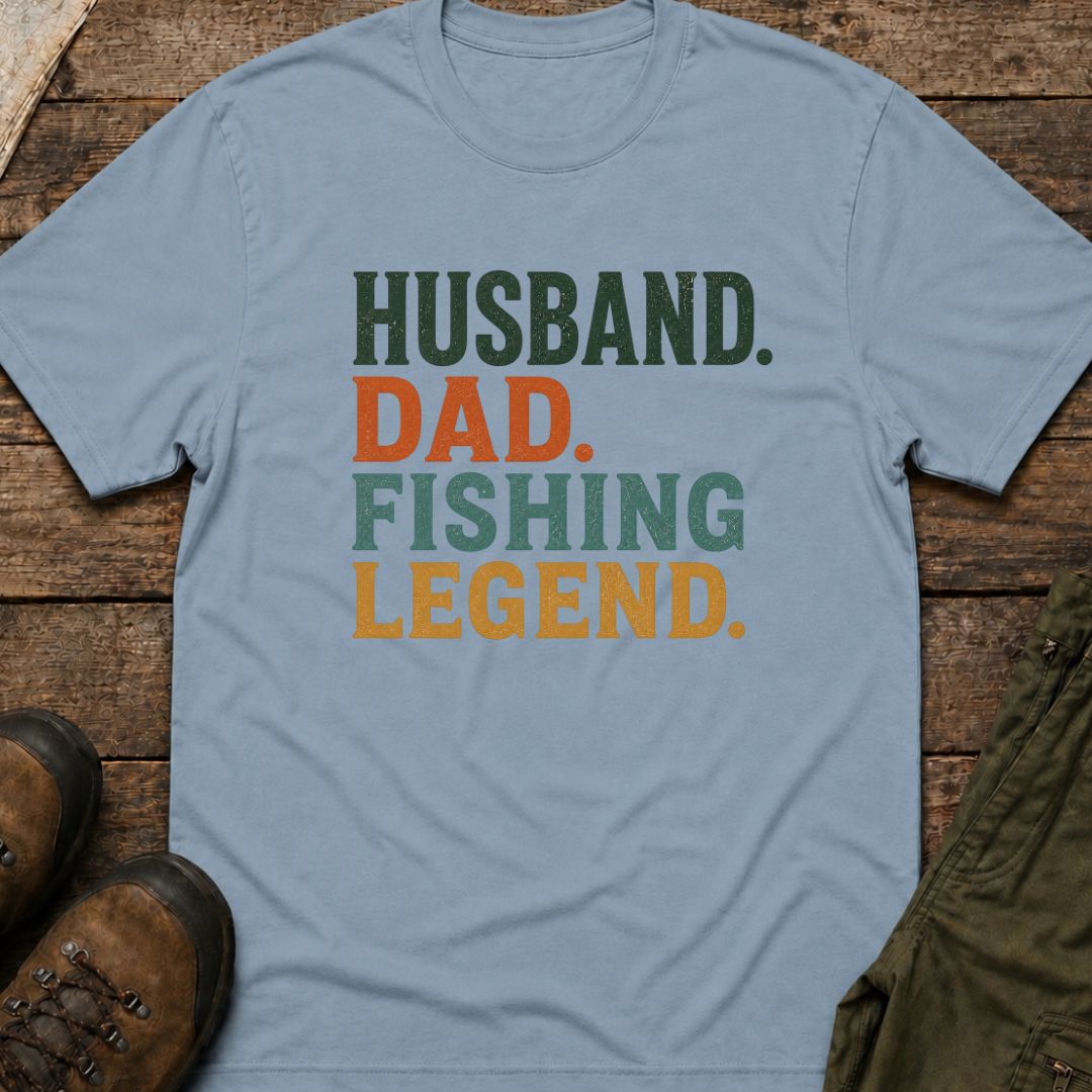 Husband Dad Fishing Legend