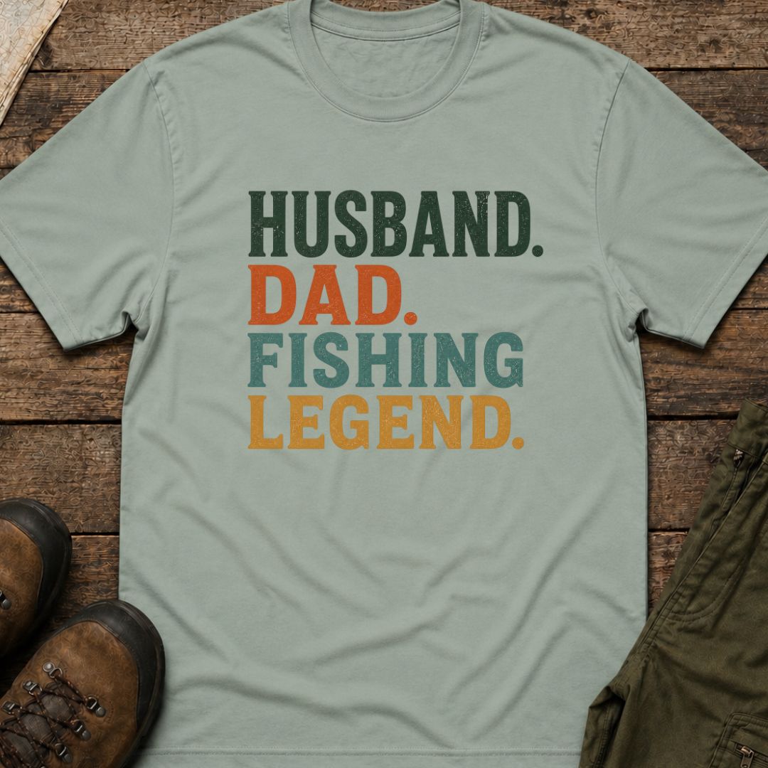 Husband Dad Fishing Legend