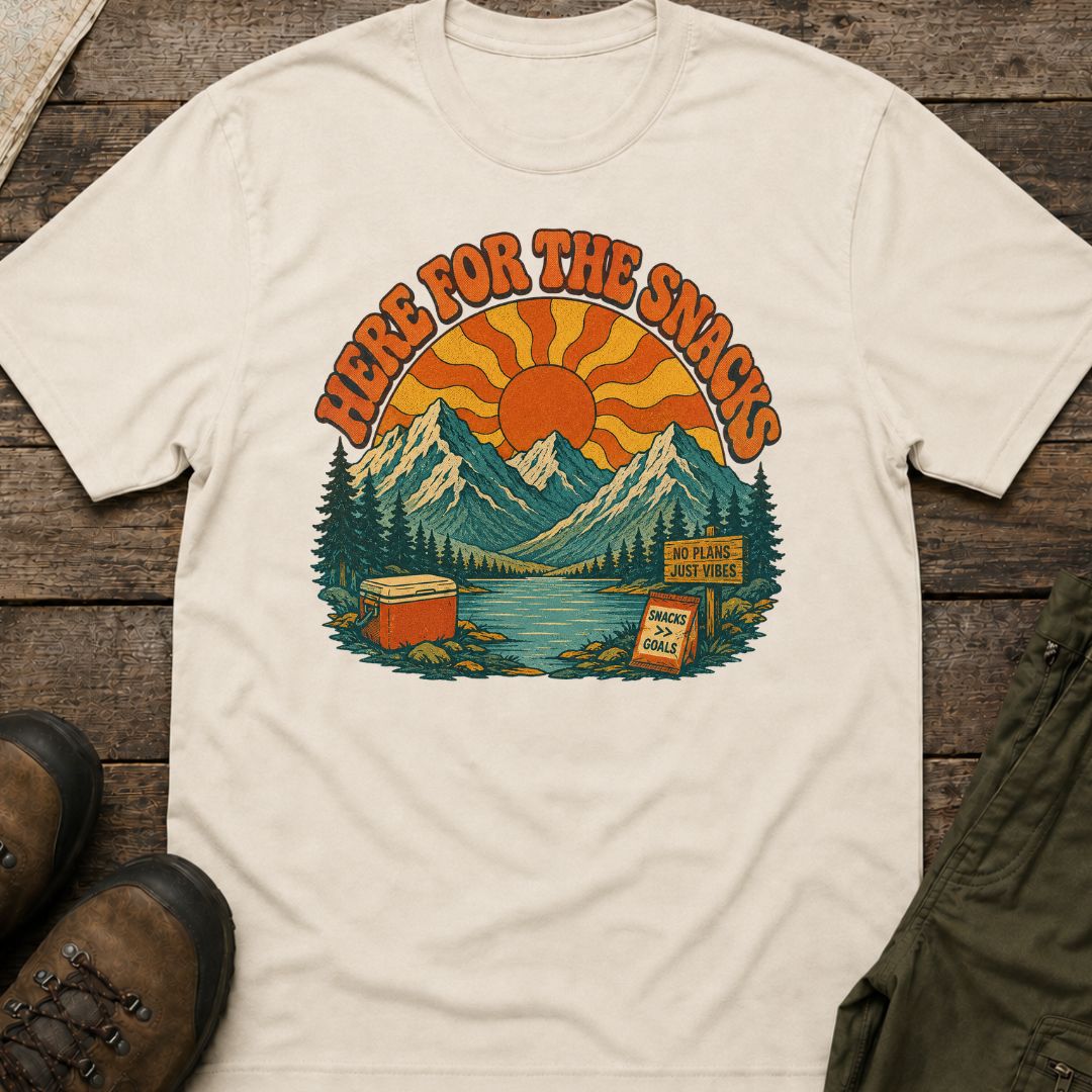 Here for the Snacks Retro Mountain