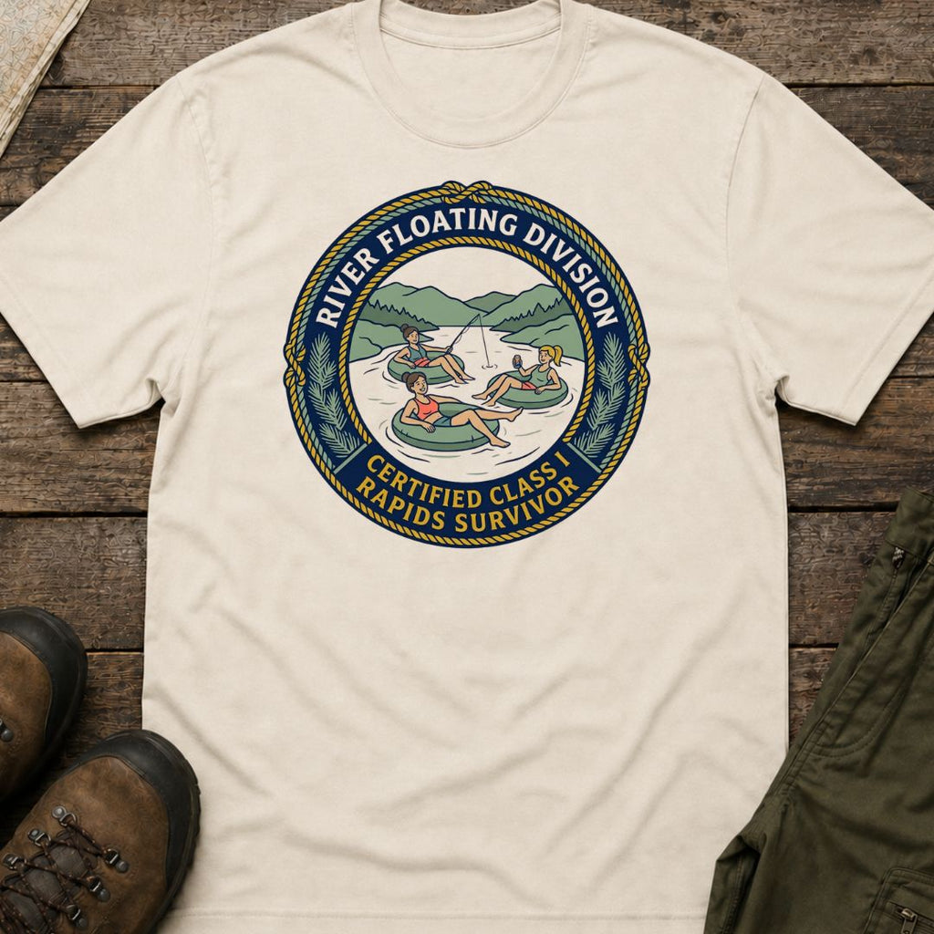 Class 1 Rapids Survivor in Floats T-Shirt