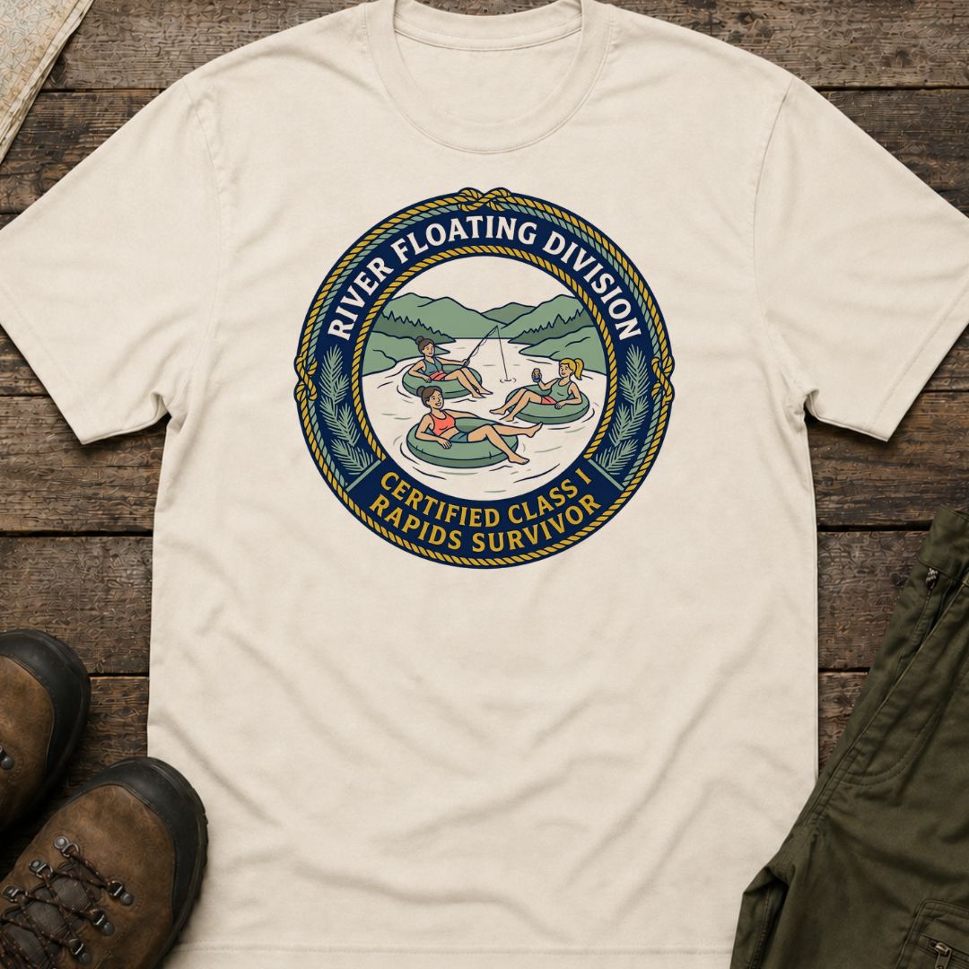 Class 1 Rapids Survivor in Floats T-Shirt