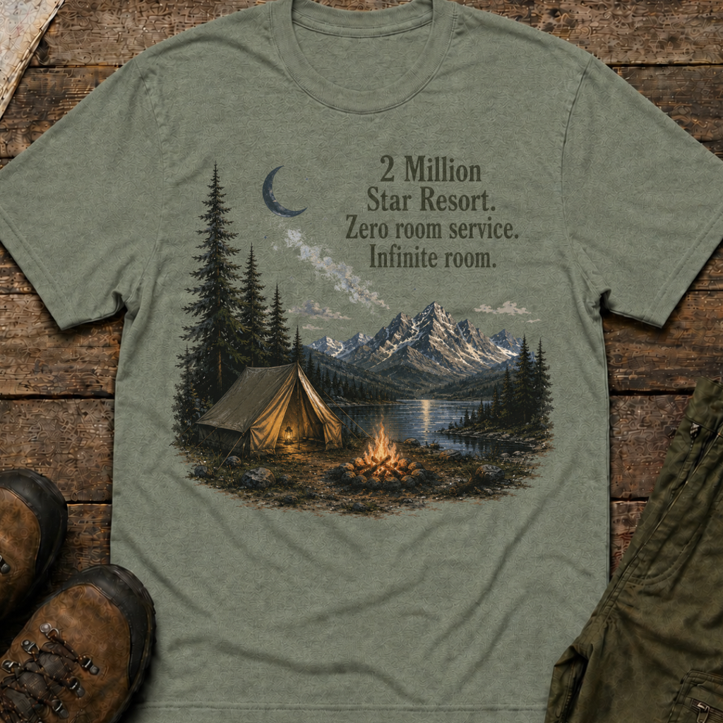 2 Million Star Resort. Zero room service. Infinite room.
