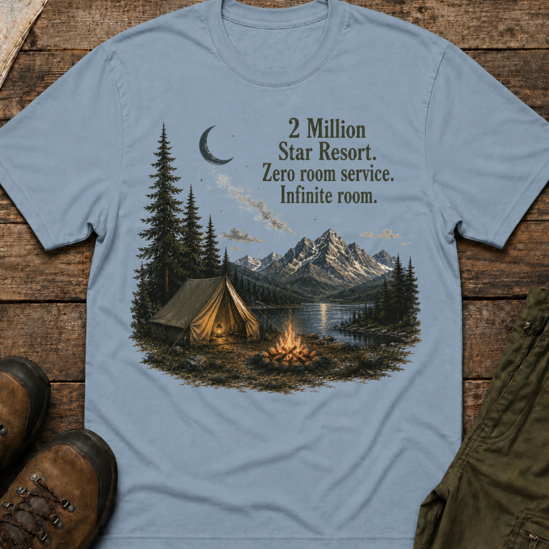 2 Million Star Resort. Zero room service. Infinite room.