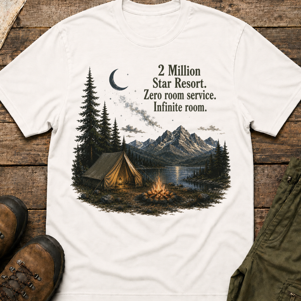 2 Million Star Resort. Zero room service. Infinite room.