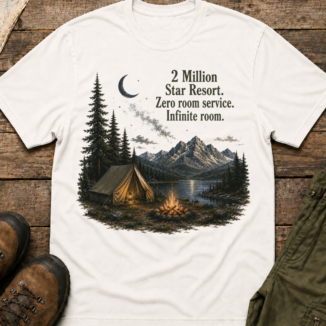 2 Million Star Resort. Zero room service. Infinite room.