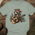Sage"Trash Panda, Folk Legend" raccoon graphic t-shirt for outdoor and festival wear