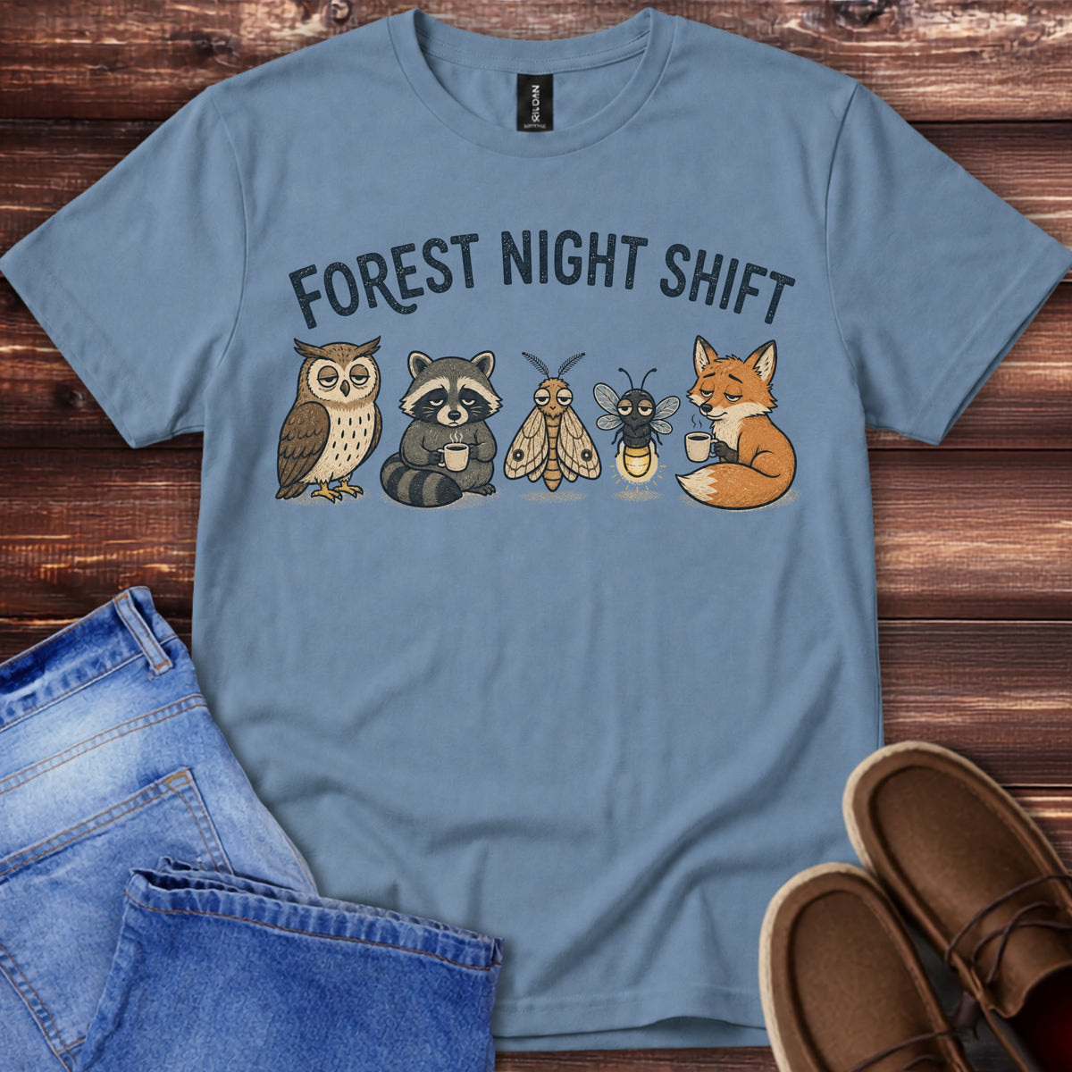 Forest Night Shift T-Shirt