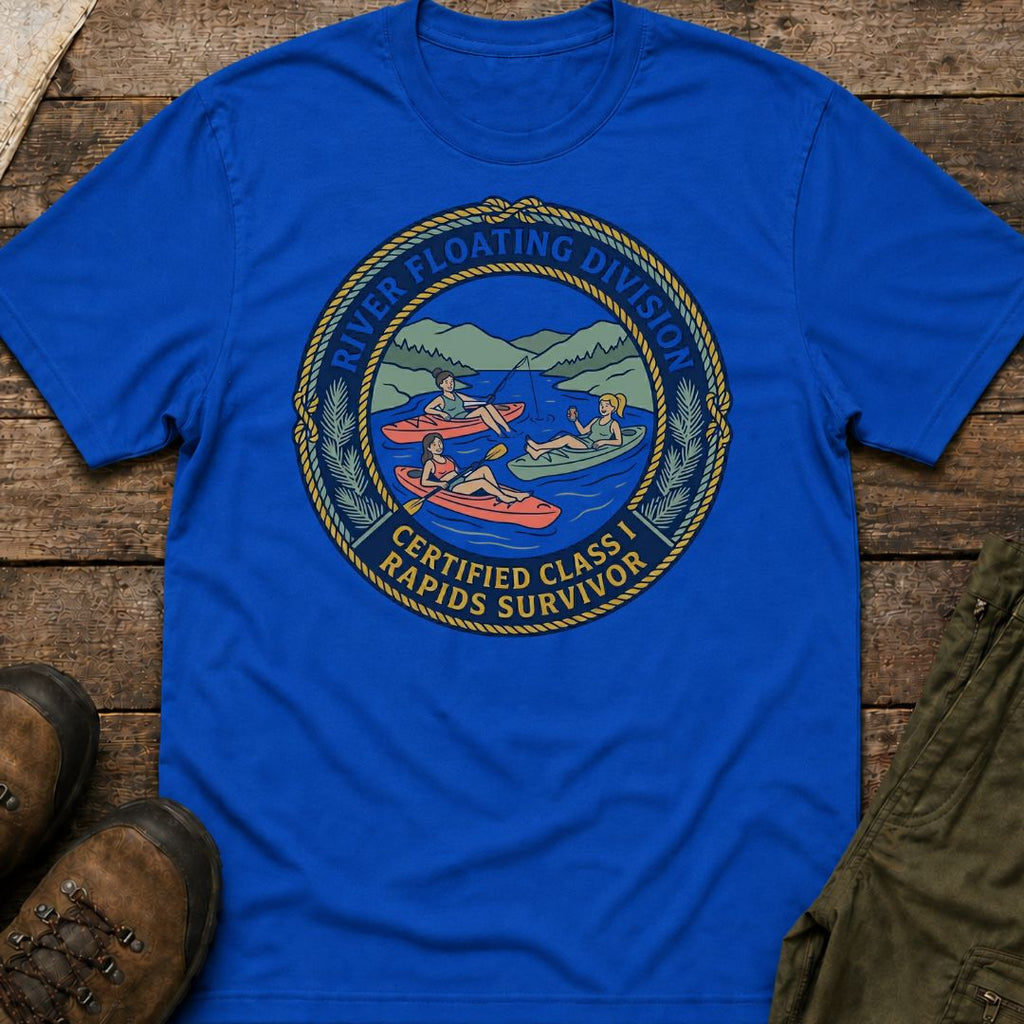 Class 1 Rapids Survivor in Kayaks T-Shirt